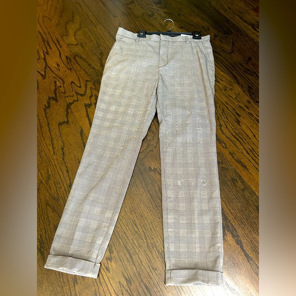 H&M Men’s Skinny Fit Cropped Cuffed Pants Size 33/32
